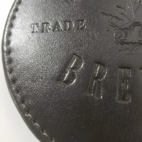 Sleeman Brewery Brown Leather Coasters  Set of Five . - Picture 5 of 9